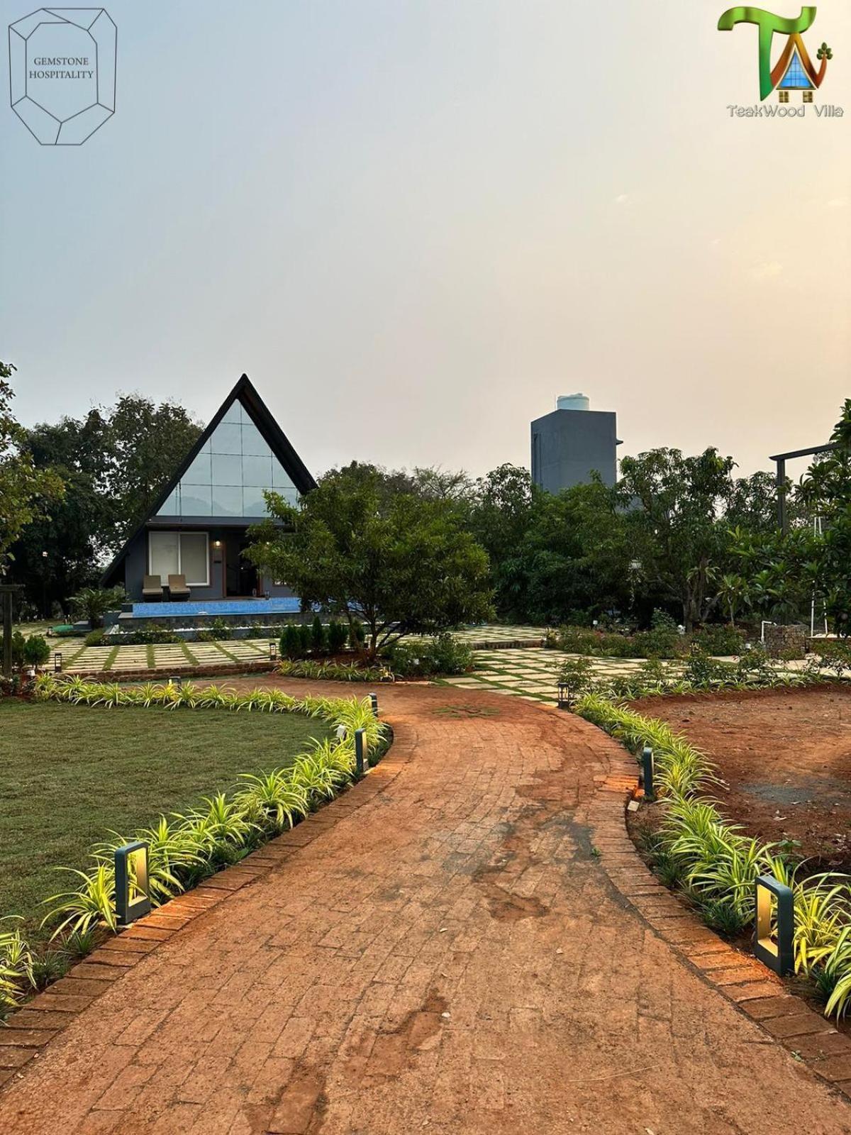 Luxurious 3Bhk W//Pool Teakwood Villa By Gemstone Hospitality Alibag Exterior photo